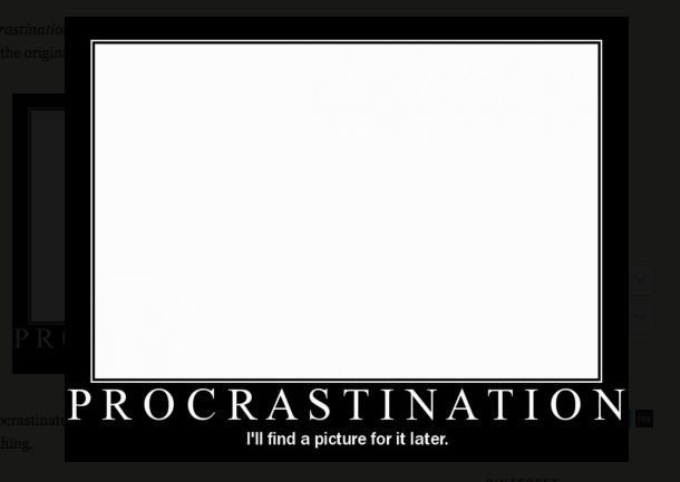 procrastination